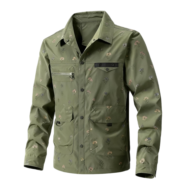 Men’s Loose Fit Lapel Jacket - Casual Long Sleeve Top